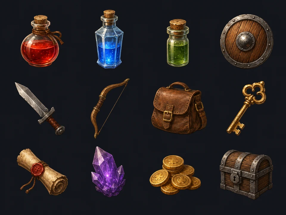 12-item art board · Preview only