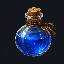 Prepared blue potion PNG, shown enlarged from a 64 by 64 pixel source